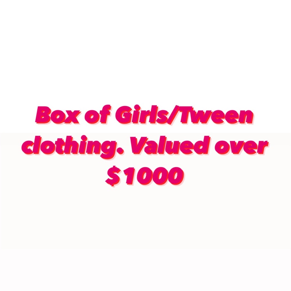 Girls/Teen Clothes Box Size xs-small. Valued over $1000